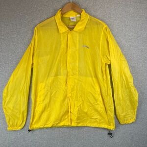 Undefeated Jacket Mens Medium Yellow Windbreaker SS2019 Lightweight Streetwear